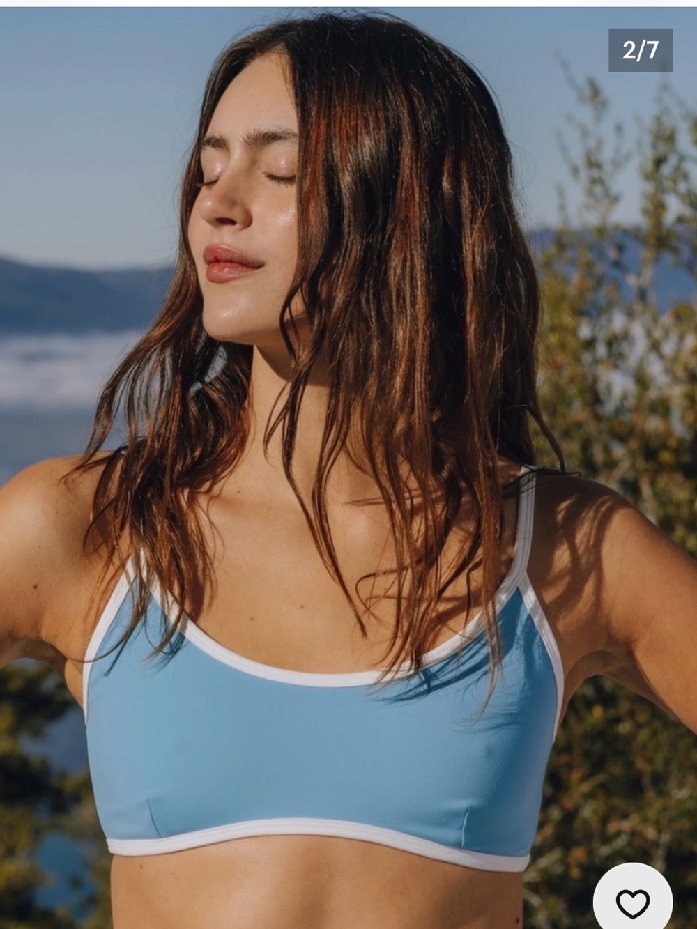 Daily Drills Go! Stretch Bra color Malibu Blue